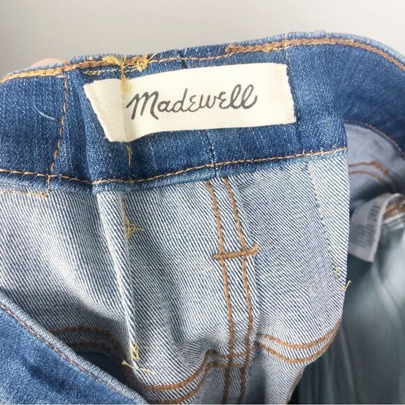 MADEWELL | Cali Demi Boot Jeans Distressed Raw Hem Button Fly Women’s Size 27 - Picture 7 of 13